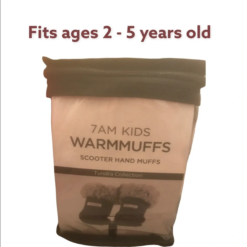 7am Kids Warmmuffs Tundra collection for scooter, grey, size 2-5 yrs, $55